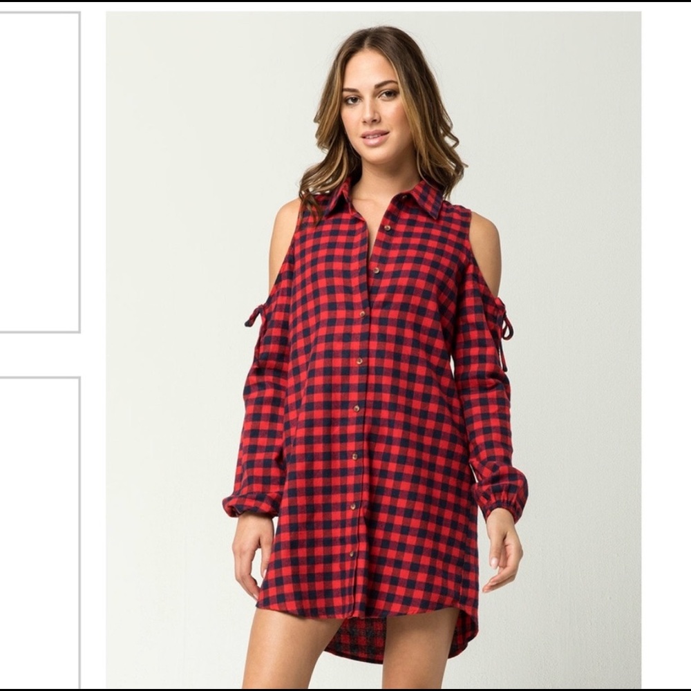 Flannel pattern dress